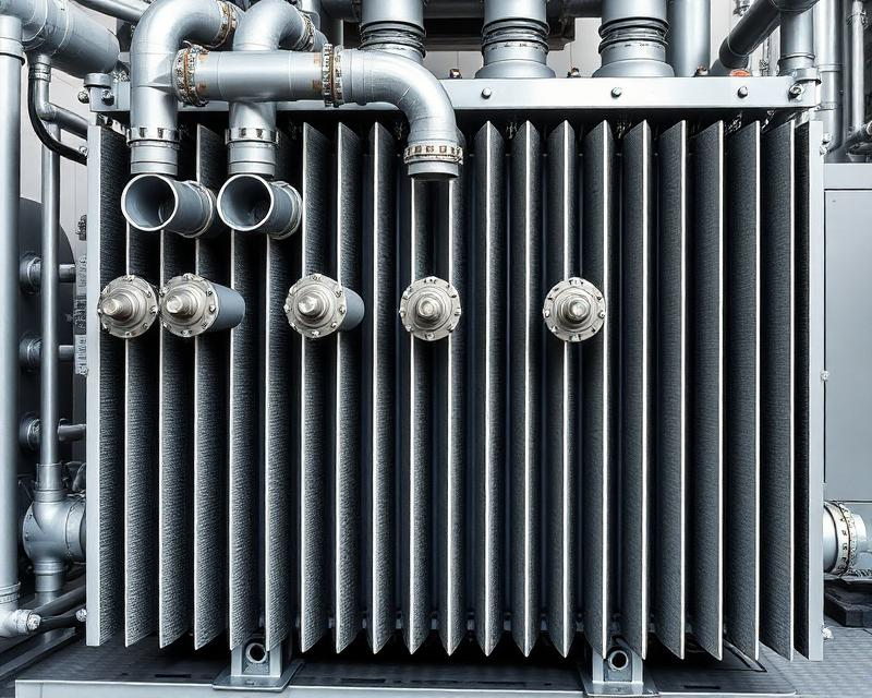 Transformer radiator with multiple inlets and outlets